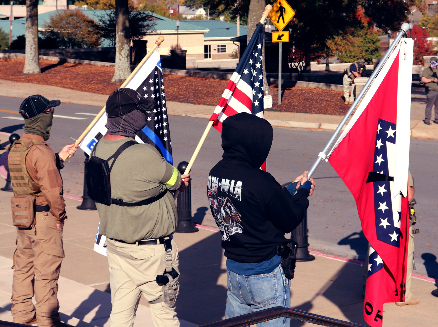 Protestors gather at Capitol after Biden declared victor
